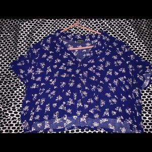 Floral crop top brand new